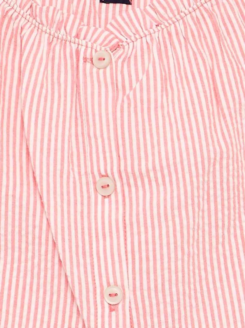 Pijama Curto Camisola de Alças + Calções - 2 Peças Vermelho - Kiabi