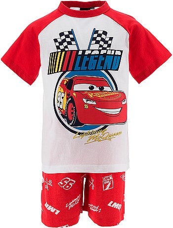 Pijama curto cars vermelho menino | licença oficial