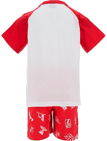 Pijama curto cars vermelho menino | licença oficial