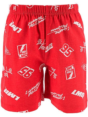 Pijama curto cars vermelho menino | licença oficial
