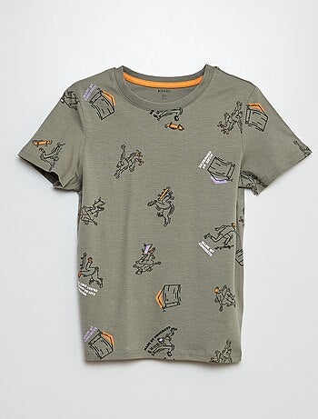 Pijama curto com calções + t-shirt - 2 peças