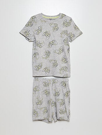 Pijama curto com calções + t-shirt - 2 peças