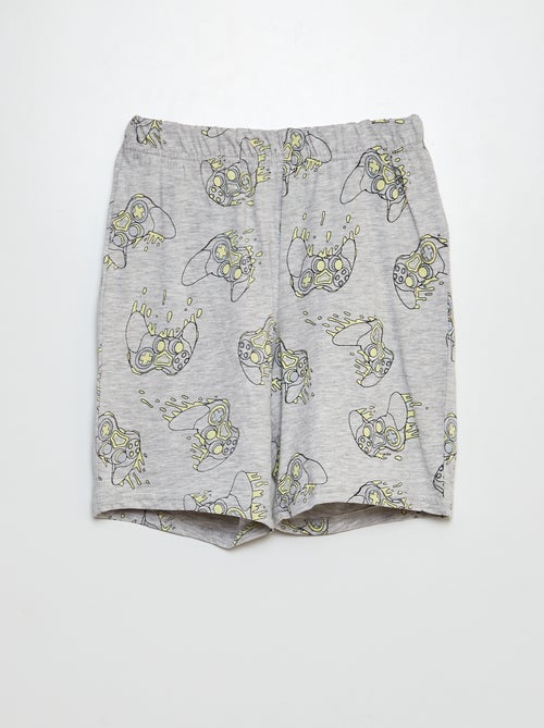 Pijama curto com calções + t-shirt - 2 peças - Kiabi