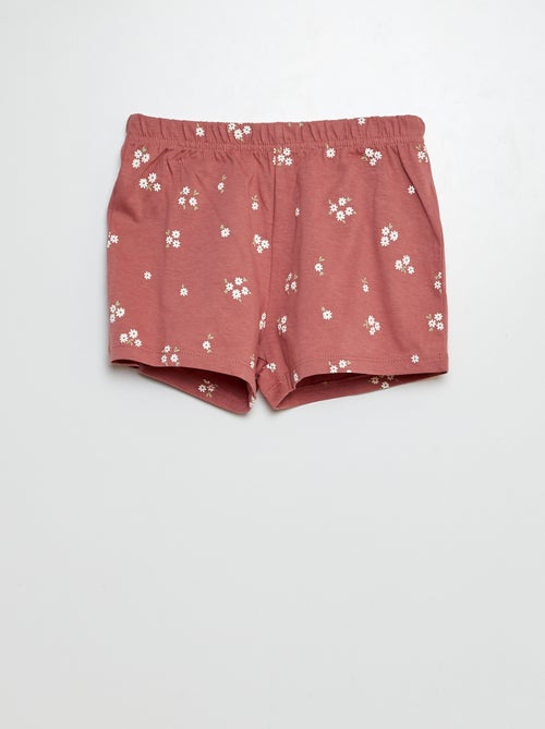 Pijama curto com calções + t-shirt - 2 peças - Kiabi