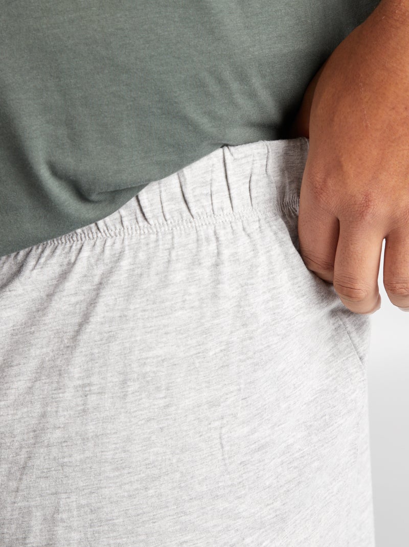 Pijama curto com calções + t-shirt 'Minecraft' - 2 peças PRETO - Kiabi