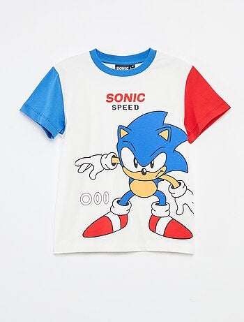 Pijama curto com calções + t-shirt 'Sonic' - 2 peças