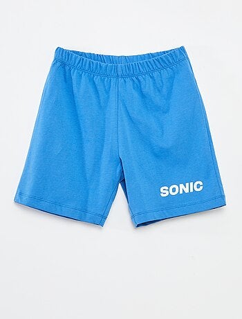 Pijama curto com calções + t-shirt 'Sonic' - 2 peças