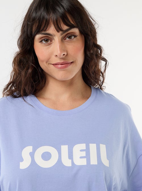 Pijama Curto com Estampado - 2 Peças - Kiabi