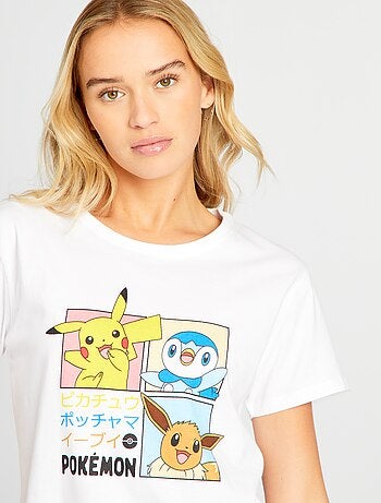 Pijama curto com estampado 'Pokémon' - 2 peças