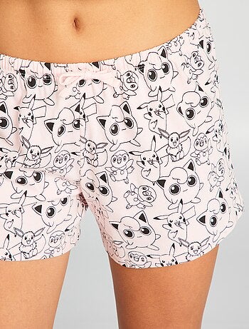 Pijama curto com estampado 'Pokémon' - 2 peças