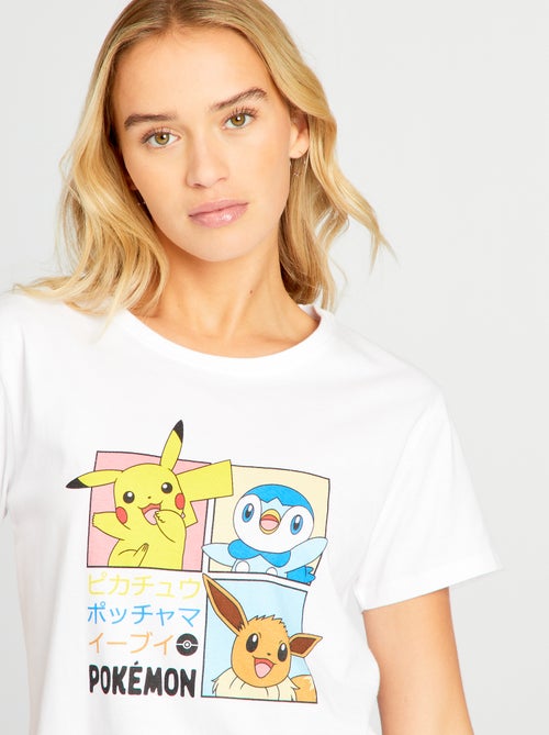 Pijama curto com estampado 'Pokémon' - 2 peças - Kiabi