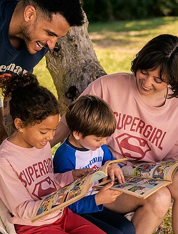 Pijama curto com estampado 'Super-Homem' - 2 peças