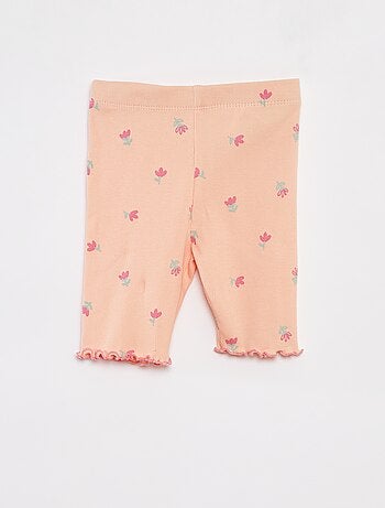 Pijama curto com nervuras -