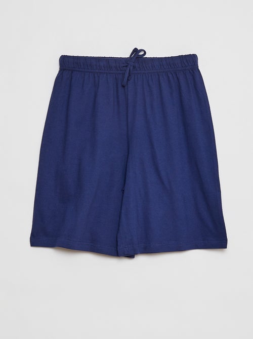 Pijama curto com t-shirt + calções - 2 peças - Kiabi