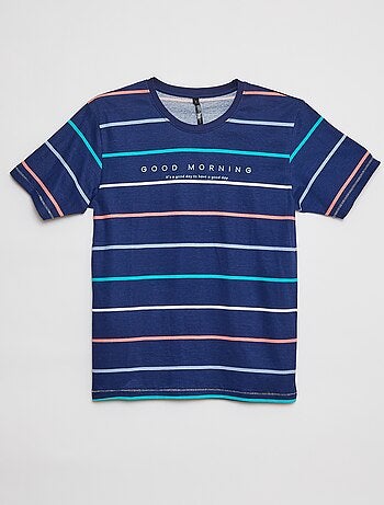 Pijama curto com t-shirt + calções - 2 peças
