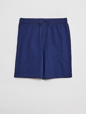 Pijama curto com t-shirt + calções - 2 peças