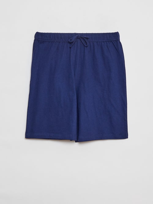 Pijama curto com t-shirt + calções - 2 peças - Kiabi