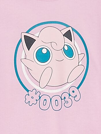 Pijama curto com t-shirt + calções 'Pokémon' - 2 peças