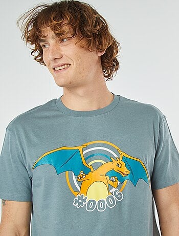Pijama curto com t-shirt + calções 'Pokémon' - 2 peças