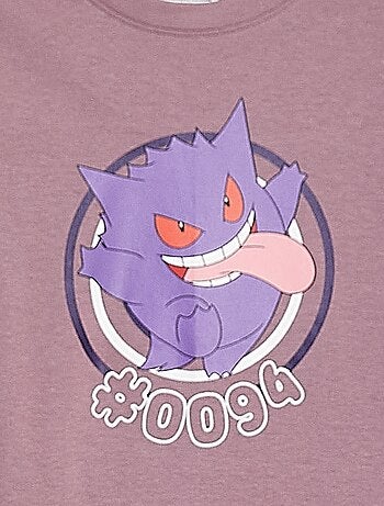 Pijama curto com t-shirt + calções 'Pokémon' - 2 peças