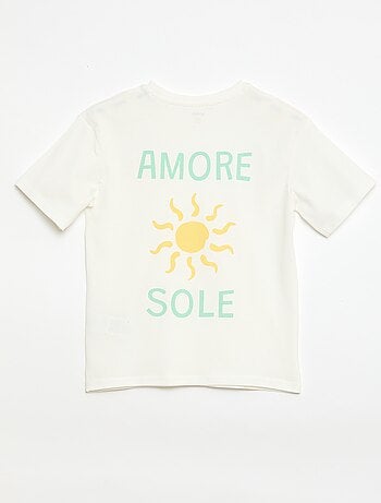Pijama curto de 2 peças: Calções e T-shirt