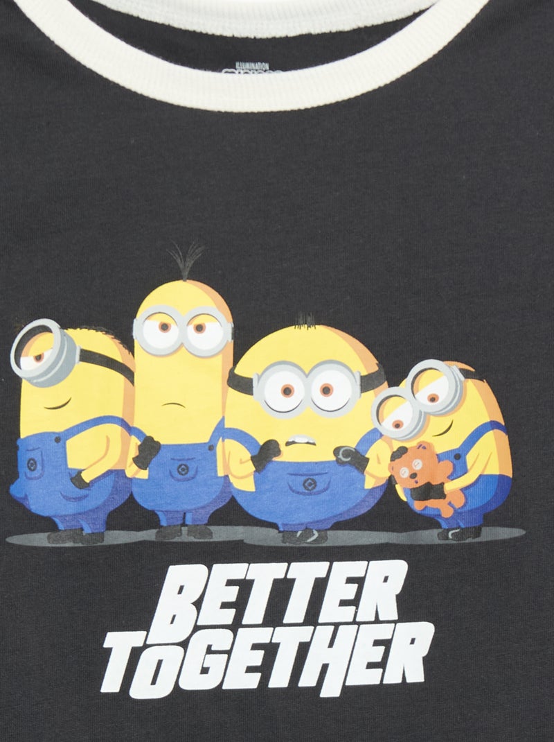 Pijama curto de 2 peças Cinza - Kiabi