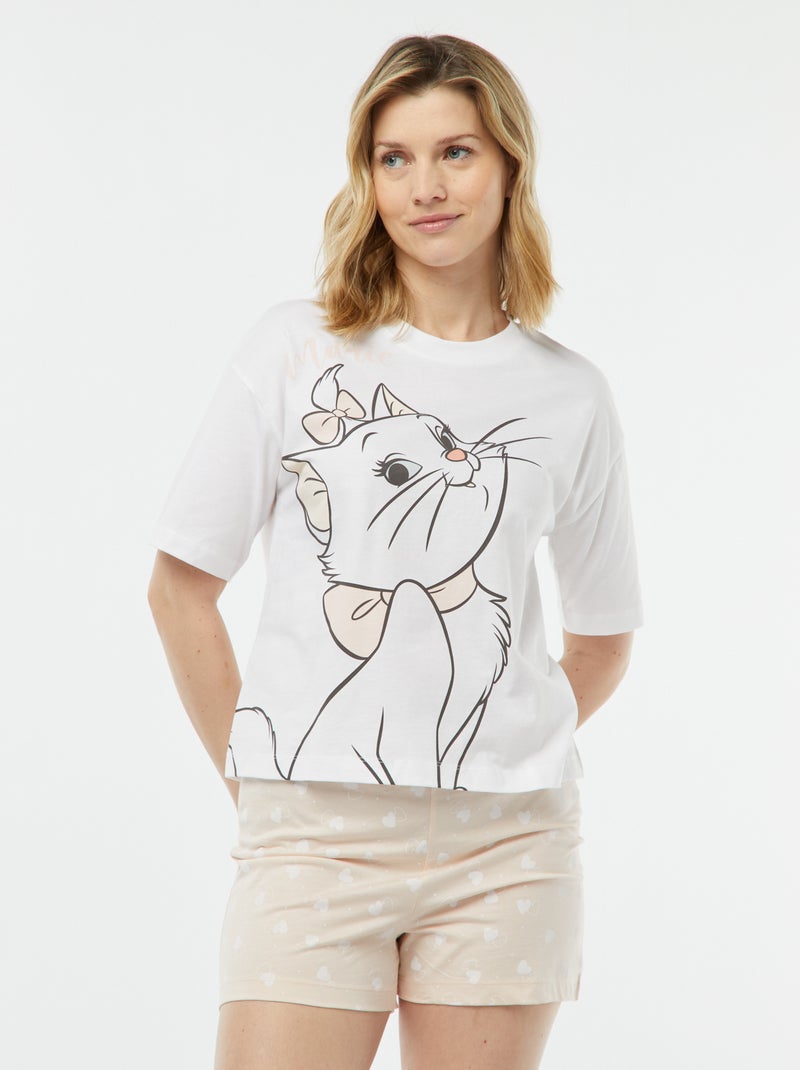 Pijama curto de 2 peças com estampado 'Maria' ROSA - Kiabi