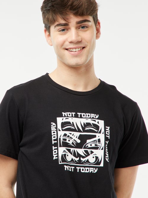 Pijama curto de 2 peças com estampado - Kiabi