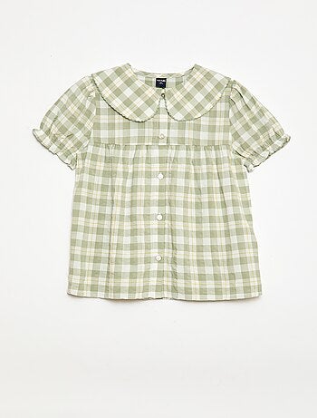Pijama curto de 2 peças com folhos