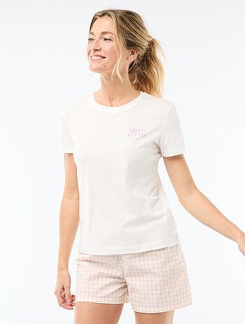 Pijama curto de 2 peças \'Dia da Mãe\'