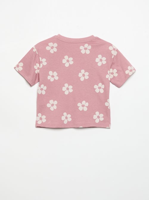 Pijama curto de 2 peças em jersey estampado - Kiabi