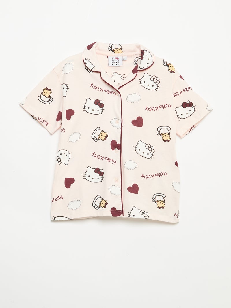 Pijama curto de 2 peças 'Hello Kitty' Rosa - Kiabi