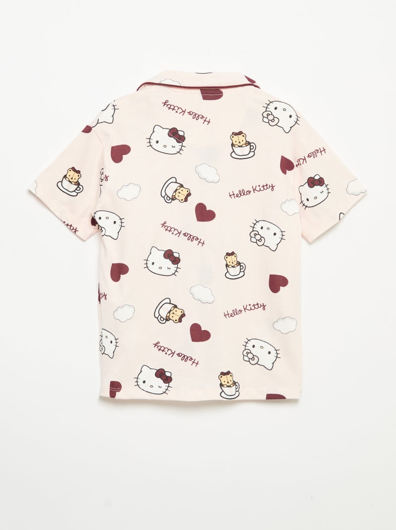 Pijama curto de 2 peças 'Hello Kitty' Rosa - Kiabi