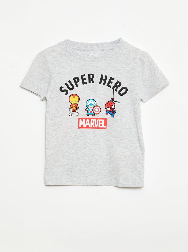 Pijama curto de 2 peças 'Marvel' Cinza - Kiabi