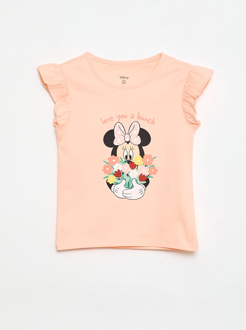 Pijama curto de 2 peças 'Minnie' 'Disney' Laranja - Kiabi