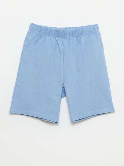Pijama curto de alças + calções - 2 peças - Kiabi Pijama curto de alças + calções - 2 peças - Kiabi