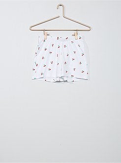 Menina 10-18 anos - Pijama curto de algodão - Kiabi