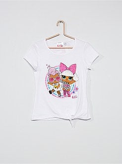 Menina 3-12 anos - Pijama curto de algodão 'Lol Surprise' - Kiabi