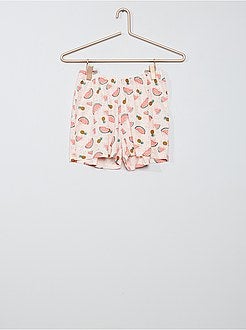 Menina 10-18 anos - Pijama curto de algodão - Kiabi