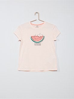 Menina 10-18 anos - Pijama curto de algodão - Kiabi