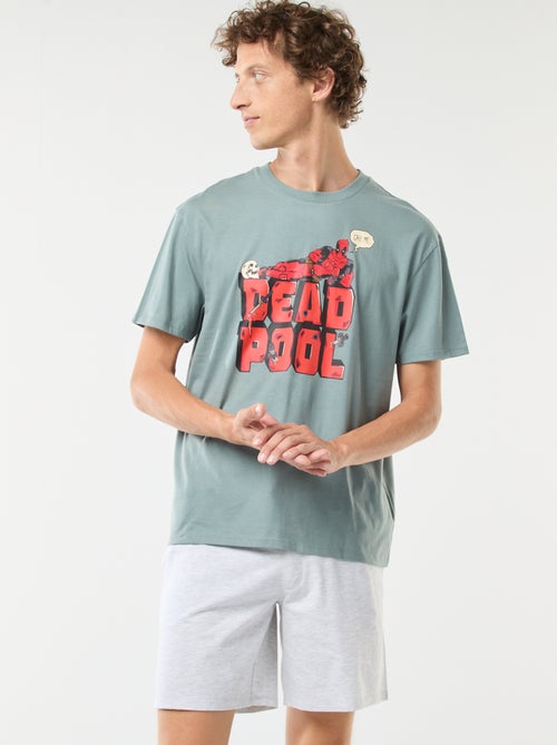 Pijama curto 'Deadpool' 'Marvel' com t-shirt manga curta + calções - 2 peças - Kiabi