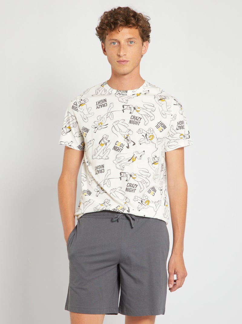 Pijama curto 'Disney' - 2 peças BRANCO - Kiabi