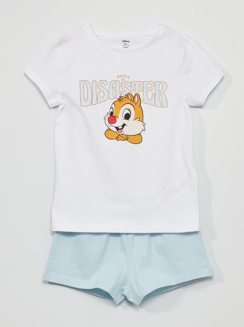 Pijama curto 'Disney'- 2 peças BRANCO - Kiabi