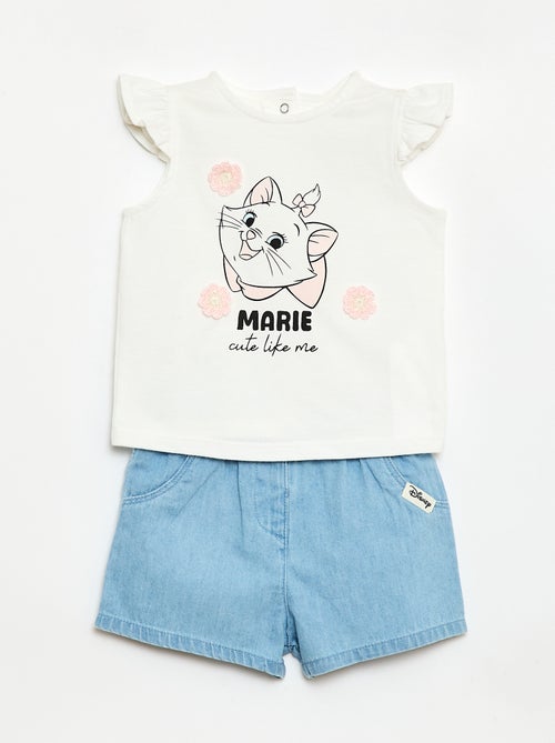 Pijama curto 'Disney' 'Marie' - 2 peças - Kiabi