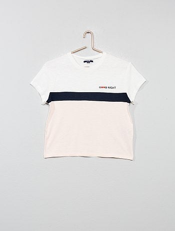 Pijama curto em jersey - Kiabi