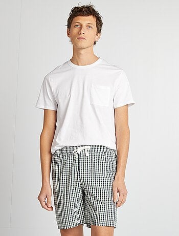 Pijama curto em popelina - 2 peças