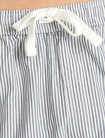 Pijama curto em popelina - 2 peças