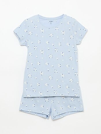 Pijama Curto Estampado - 2 Peças