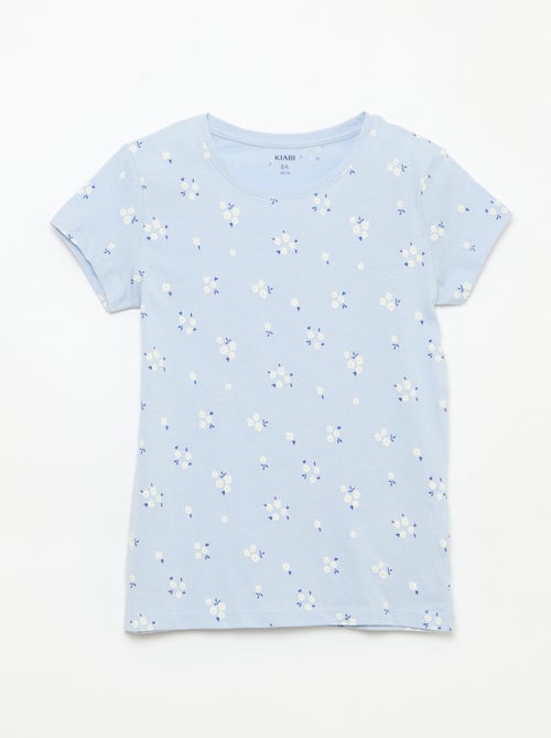 Pijama Curto Estampado - 2 Peças - Kiabi