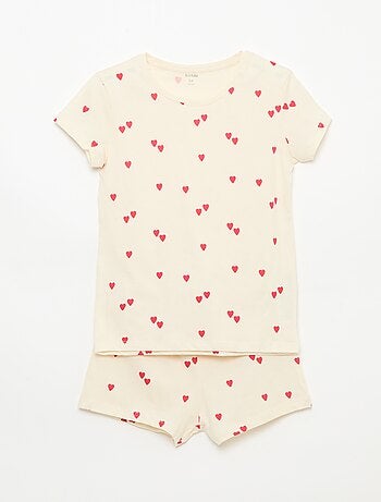 Pijama Curto Estampado - 2 Peças